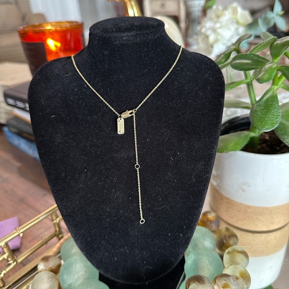 Melinda Maria Pavé You are My Shining Star Necklace in 18K Gold Plate 16-19” - Picture 6 of 8